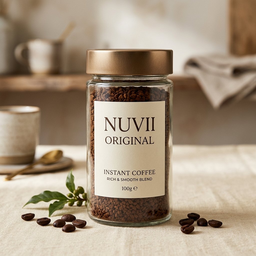 Nuvii Original Instant Coffee 100g glass jar